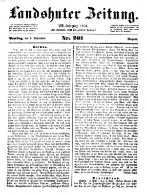 Landshuter Zeitung Samstag 6. September 1856