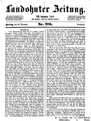 Landshuter Zeitung Freitag 28. November 1856