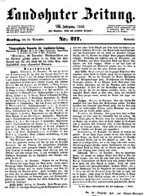 Landshuter Zeitung Samstag 29. November 1856