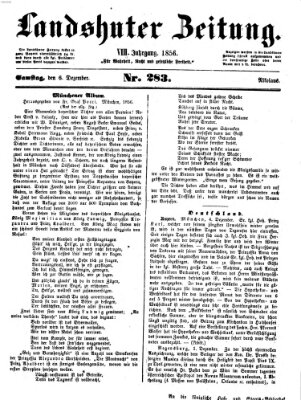 Landshuter Zeitung Samstag 6. Dezember 1856