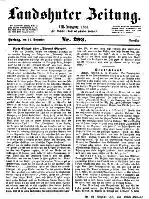 Landshuter Zeitung Freitag 19. Dezember 1856