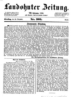 Landshuter Zeitung Dienstag 30. Dezember 1856