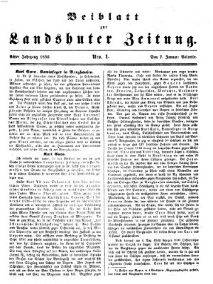 Landshuter Zeitung Montag 7. Januar 1856