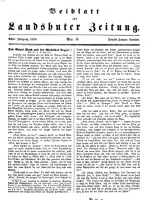 Landshuter Zeitung Montag 28. Januar 1856