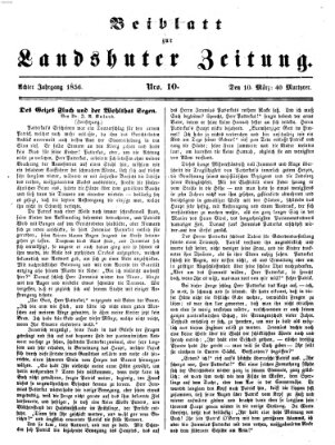 Landshuter Zeitung Montag 10. März 1856