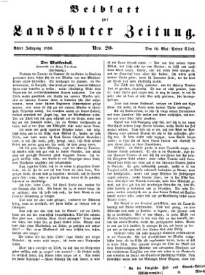 Landshuter Zeitung Montag 19. Mai 1856