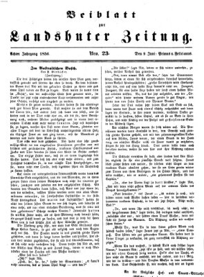 Landshuter Zeitung Montag 9. Juni 1856