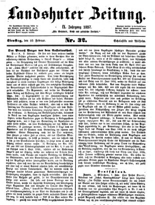 Landshuter Zeitung Dienstag 10. Februar 1857