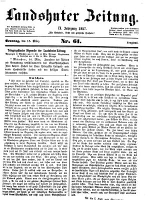 Landshuter Zeitung Sonntag 15. März 1857