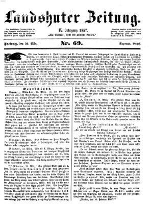 Landshuter Zeitung Donnerstag 26. März 1857