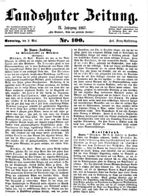 Landshuter Zeitung Sonntag 3. Mai 1857