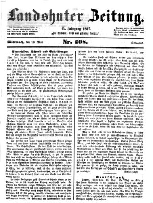 Landshuter Zeitung Mittwoch 13. Mai 1857