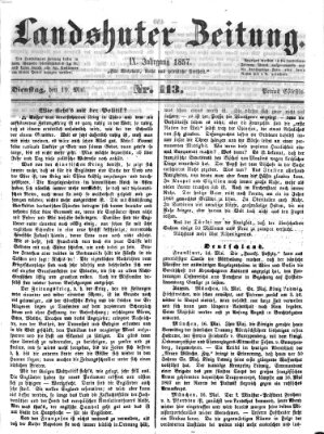 Landshuter Zeitung Dienstag 19. Mai 1857