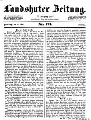 Landshuter Zeitung Freitag 29. Mai 1857