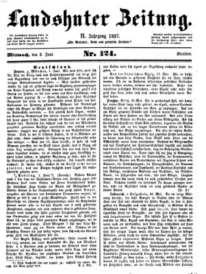 Landshuter Zeitung Mittwoch 3. Juni 1857