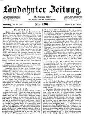 Landshuter Zeitung Samstag 25. Juli 1857