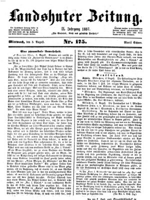 Landshuter Zeitung Mittwoch 5. August 1857