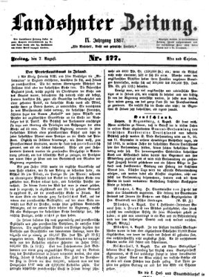 Landshuter Zeitung Freitag 7. August 1857