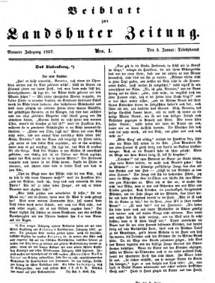 Landshuter Zeitung Montag 5. Januar 1857