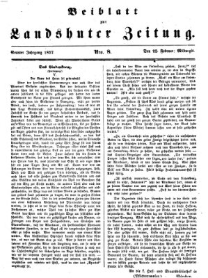 Landshuter Zeitung Montag 23. Februar 1857