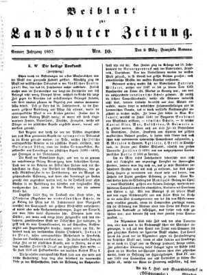 Landshuter Zeitung Montag 9. März 1857