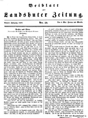 Landshuter Zeitung Montag 4. Mai 1857