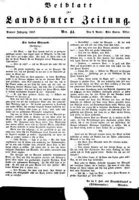 Landshuter Zeitung Montag 2. November 1857