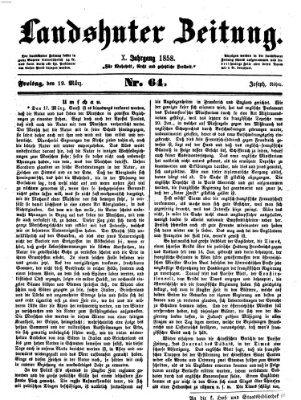 Landshuter Zeitung Freitag 19. März 1858