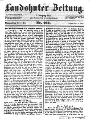 Landshuter Zeitung Donnerstag 6. Mai 1858