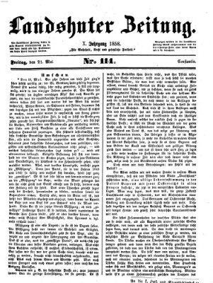 Landshuter Zeitung Freitag 21. Mai 1858