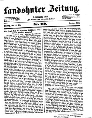 Landshuter Zeitung Freitag 28. Mai 1858