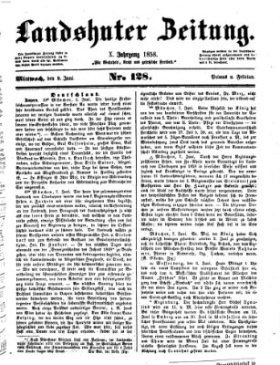 Landshuter Zeitung Mittwoch 9. Juni 1858