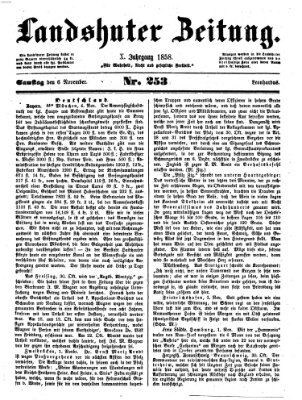 Landshuter Zeitung Samstag 6. November 1858