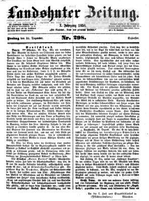 Landshuter Zeitung Freitag 31. Dezember 1858