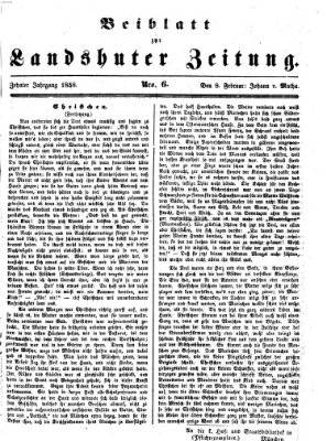 Landshuter Zeitung Montag 8. Februar 1858