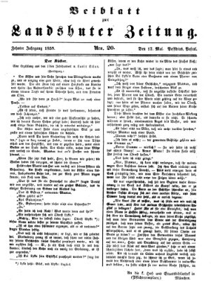 Landshuter Zeitung Montag 17. Mai 1858