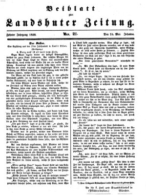 Landshuter Zeitung Montag 24. Mai 1858