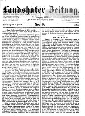 Landshuter Zeitung Sonntag 9. Januar 1859