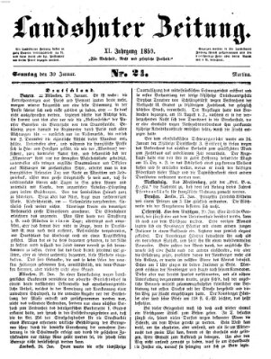 Landshuter Zeitung Sonntag 30. Januar 1859