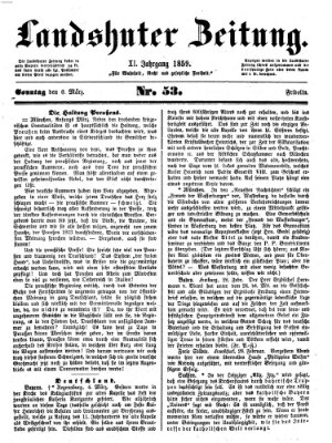 Landshuter Zeitung Sonntag 6. März 1859