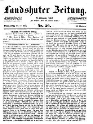 Landshuter Zeitung Donnerstag 10. März 1859