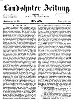 Landshuter Zeitung Samstag 12. März 1859