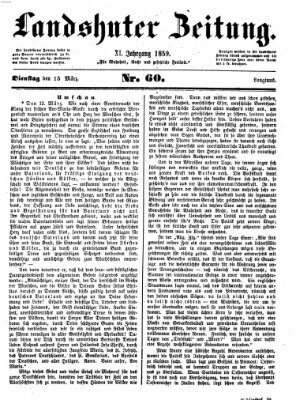 Landshuter Zeitung Dienstag 15. März 1859