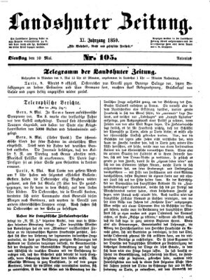 Landshuter Zeitung Dienstag 10. Mai 1859