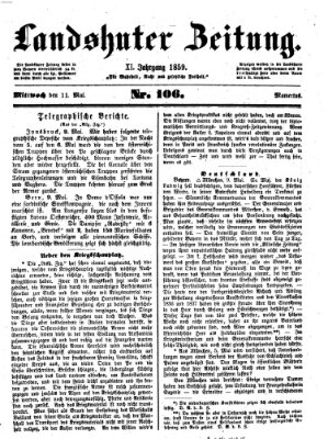 Landshuter Zeitung Mittwoch 11. Mai 1859