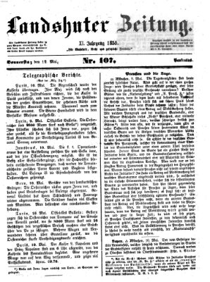 Landshuter Zeitung Donnerstag 12. Mai 1859