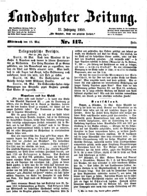 Landshuter Zeitung Mittwoch 18. Mai 1859