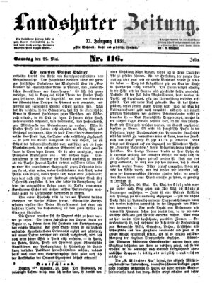 Landshuter Zeitung Sonntag 22. Mai 1859