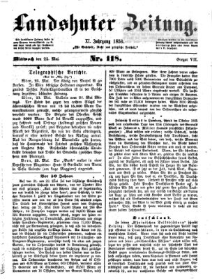 Landshuter Zeitung Mittwoch 25. Mai 1859