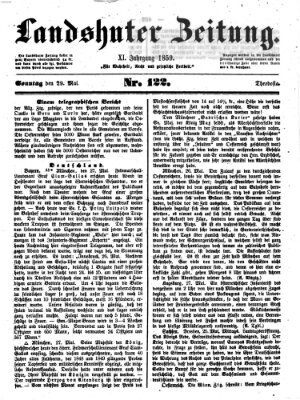 Landshuter Zeitung Sonntag 29. Mai 1859